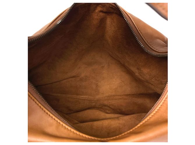 Borsa a tracolla Gucci in pelle marrone - vista 8