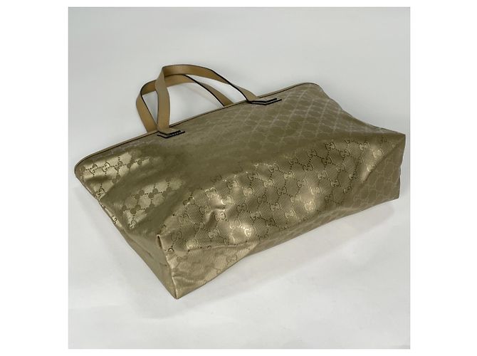 Bolso Tote Gucci GG Estampado Dorado - vista 2