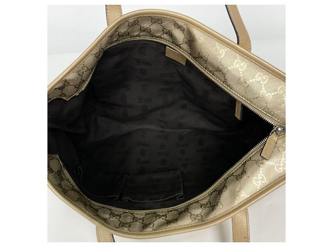 Bolso Tote Gucci GG Estampado Dorado - vista 7