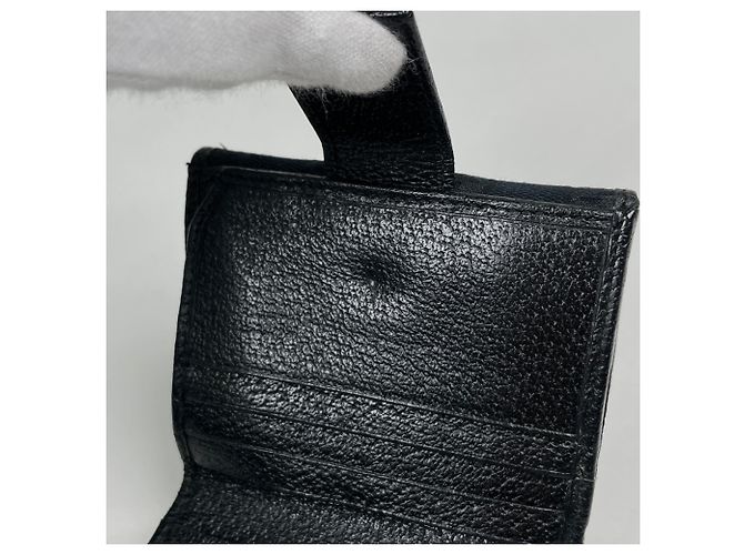 Cartera bi-fold Gucci en lona GG negra Negro - vista 5