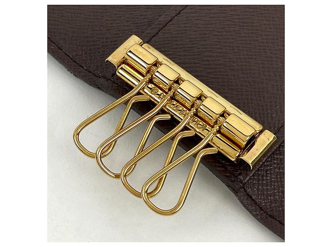 Louis Vuitton Brown Damier Canvas Schlüsseletui Braun - Ansicht 4