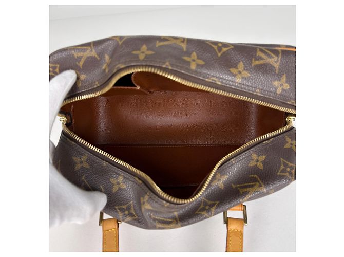 Louis Vuitton Cite MM Shoulder Bag Brown - view 8