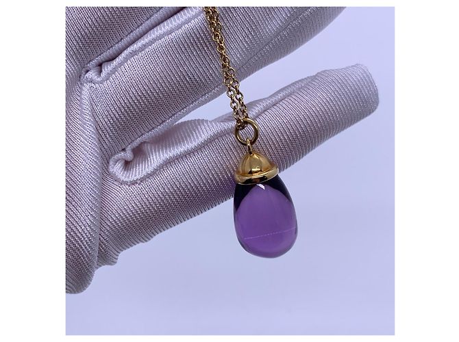 Collana con Pendente Tiffany & Co. Waterdrop Bullet Ametista in Oro 18K D'oro - vista 5