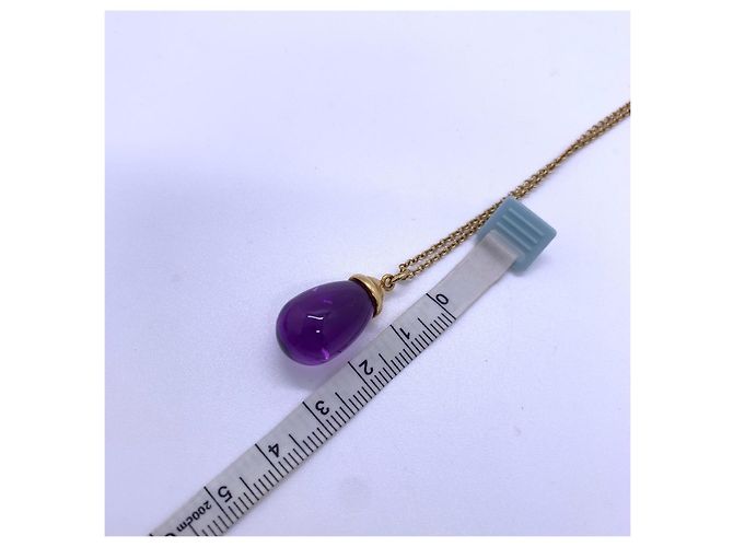 Collana con Pendente Tiffany & Co. Waterdrop Bullet Ametista in Oro 18K D'oro - vista 6