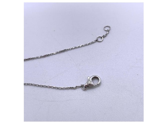 Bracciale Cartier Amulette in Oro Bianco e Diamanti Argento - vista 3