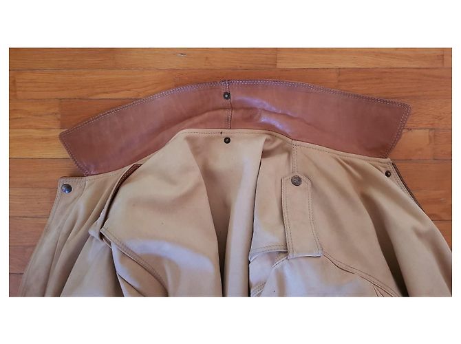 Timberland Herren Bomberjacke Beige Leder Braun Mehrfarben - Ansicht 2