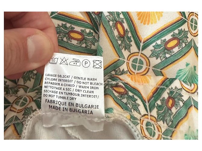 Autre Marque Drôle de Monsieur gemusterte Shorts Weiß Grün Gelb - Ansicht 7