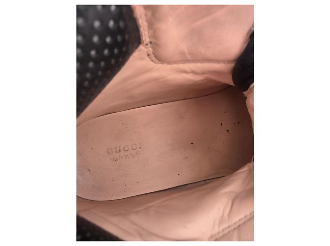 Gucci Stivaletti da trekking FlashTrek in pelle nera e camoscio Nero - vista 4