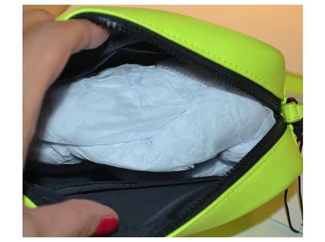 Borsa a tracolla Furla in pelle giallo neon - vista 8
