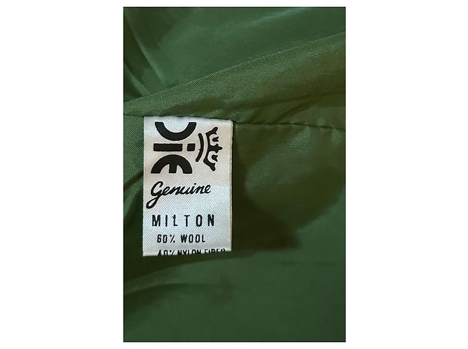 Iceberg Vernice Fresca Michelangelo Bomber Jacket Green Wool Blend - view 10