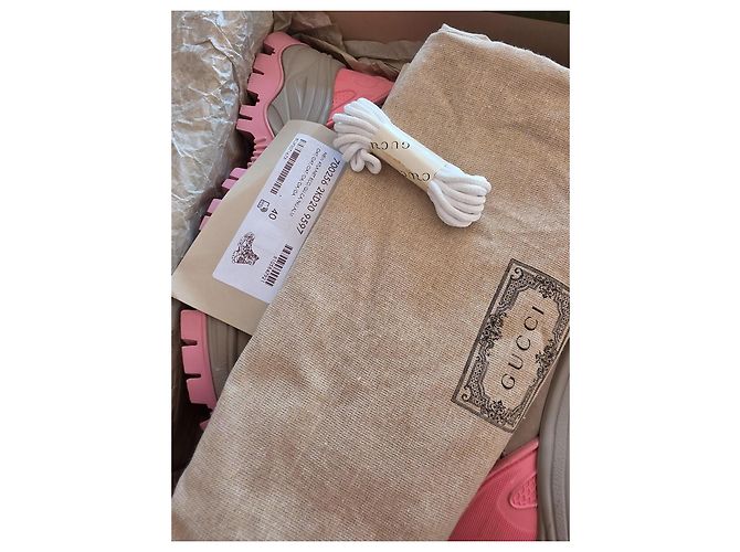 Gucci Scarponi da trekking Beige e Rosa Grigio - vista 10