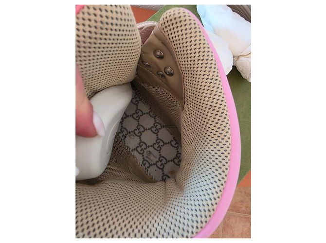 Gucci Scarponi da trekking Beige e Rosa Grigio - vista 8