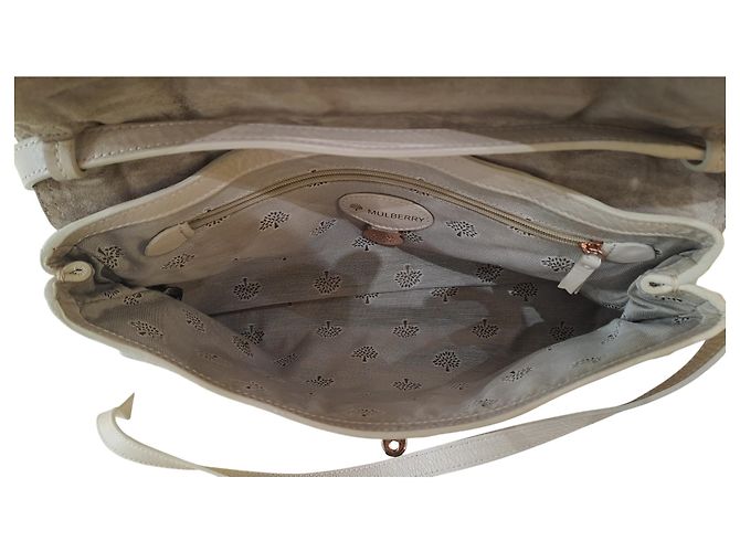 Clutch Mulberry Alexa in pelle stampata Crudo - vista 7