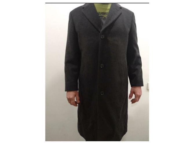 Casaco Hugo Boss De Tomaso Homem Lã Cinza antracite - vista 2