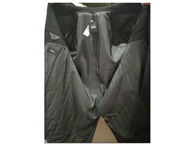 Casaco Hugo Boss De Tomaso Homem Lã Cinza antracite - vista 5
