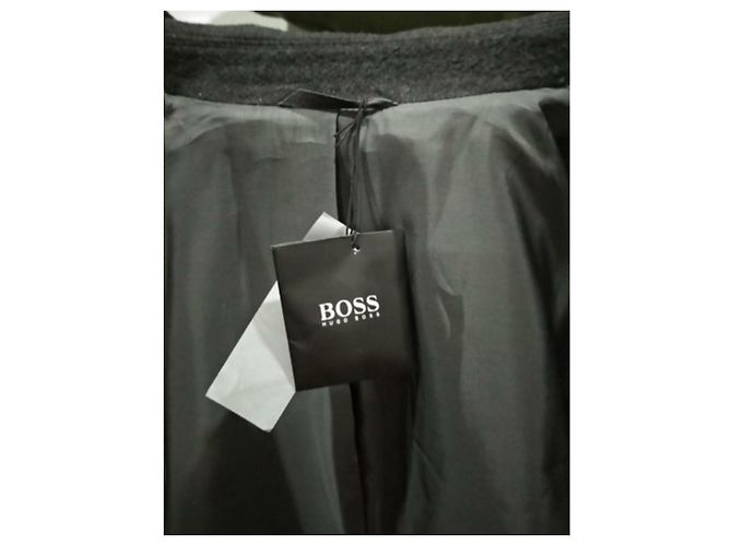 Casaco Hugo Boss De Tomaso Homem Lã Cinza antracite - vista 6