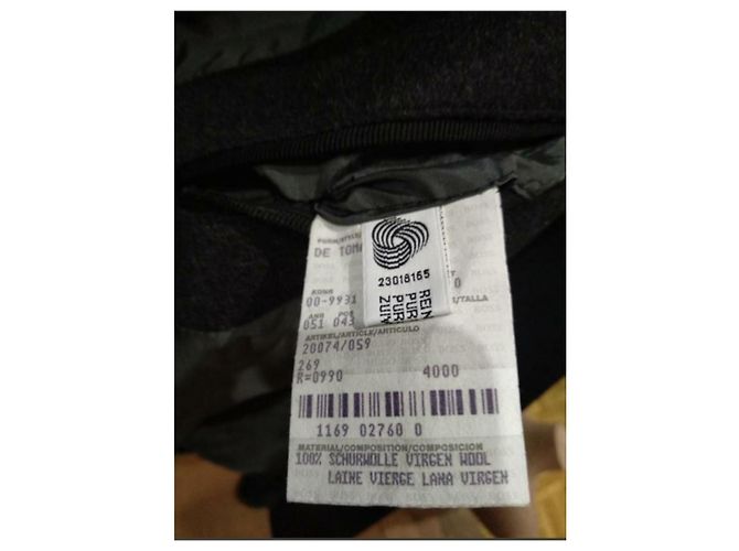 Casaco Hugo Boss De Tomaso Homem Lã Cinza antracite - vista 8
