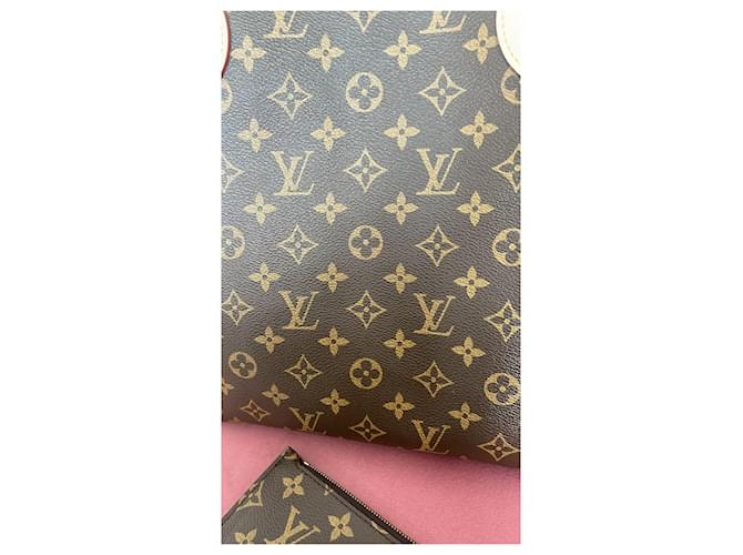 Borsa Tote Louis Vuitton Neverfull MM Monogram Canvas con pochette Marrone Monogramma - vista 11