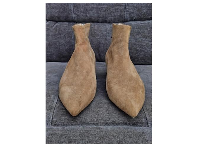 Dior Botines de ante marrón Castaño - vista 2