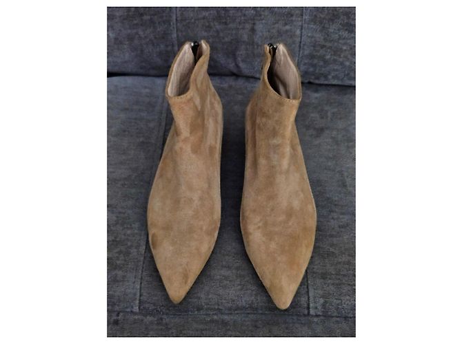 Dior Botines de ante marrón Castaño - vista 3