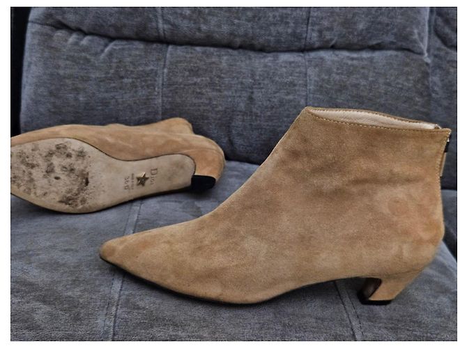 Dior Botines de ante marrón Castaño - vista 5