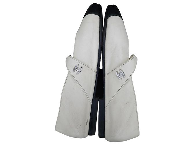 Chanel Ballerine Mary Jane bicolore Nero Bianco - vista 6