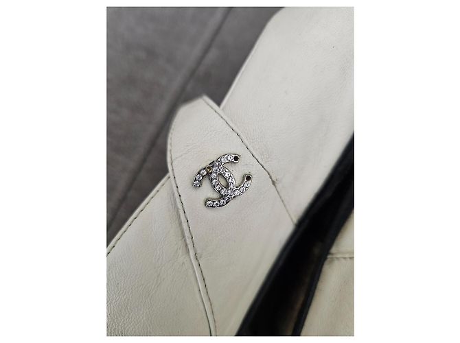 Chanel Ballerine Mary Jane bicolore Nero Bianco - vista 12
