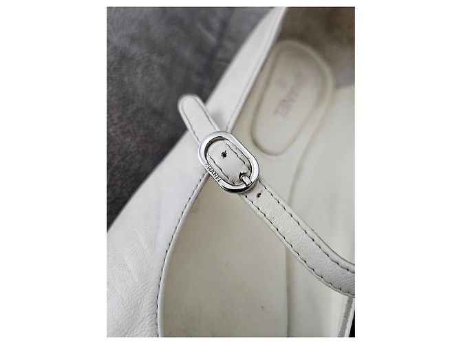 Chanel Ballerine Mary Jane bicolore Nero Bianco - vista 15