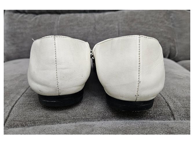 Chanel Ballerine Mary Jane bicolore Nero Bianco - vista 8