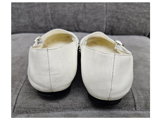 Chanel Ballerine Mary Jane bicolore Nero Bianco - vista 10