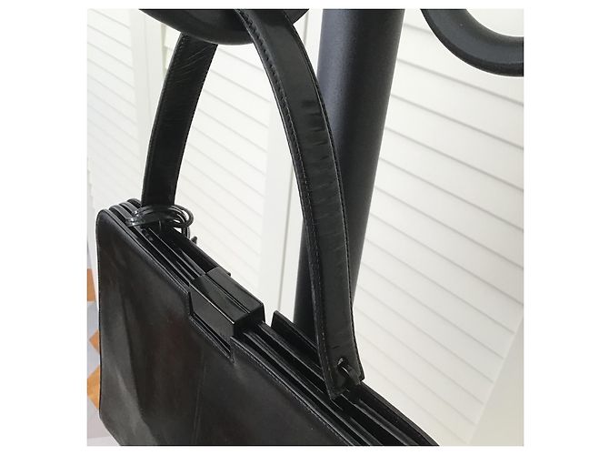 Borsa a mano Gucci Tom Ford pelle verniciata nera Nero - vista 15