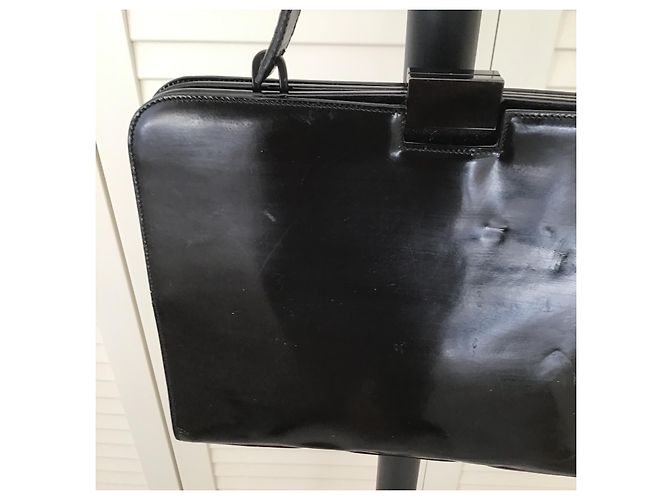 Borsa a mano Gucci Tom Ford pelle verniciata nera Nero - vista 16