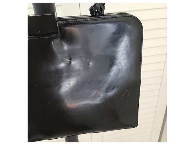 Borsa a mano Gucci Tom Ford pelle verniciata nera Nero - vista 17