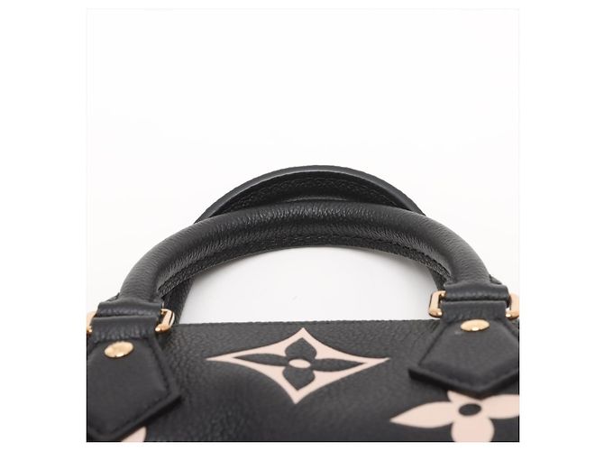 Louis Vuitton Speedy 25 Bandoulière Empreinte Leather Trunk Bag Black Nero - vista 6