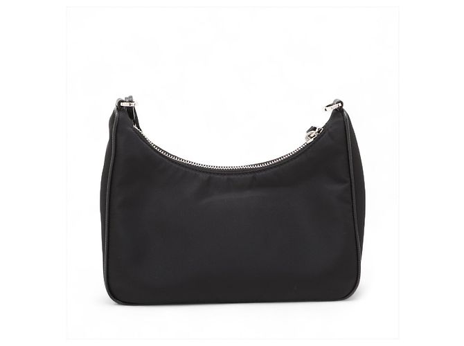 Prada Borsa a tracolla pouch Re-Edition 2005 in nylon Econyl Nero - vista 2