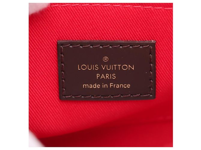Louis Vuitton Croisette Canvas Top-handle Crossbody Damier Ebene Marrone - vista 10