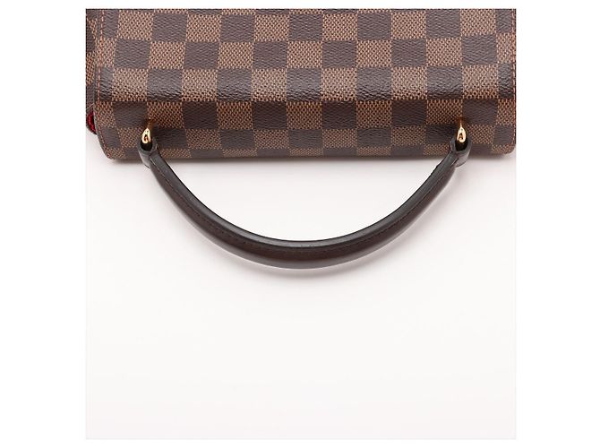 Louis Vuitton Croisette Canvas Top-handle Crossbody Damier Ebene Marrone - vista 5