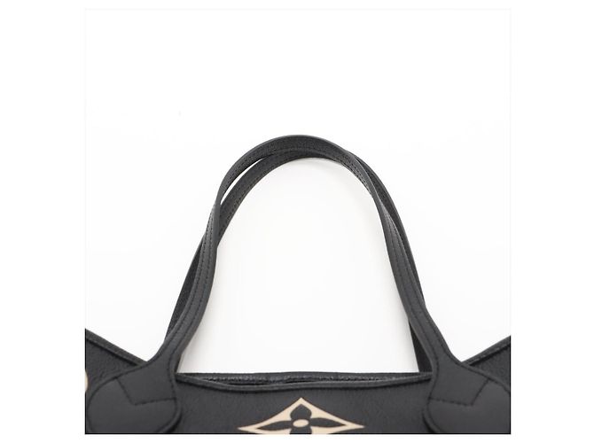 Louis Vuitton Borsa a spalla Shopper Neverfull MM in pelle Empreinte Nero - vista 6