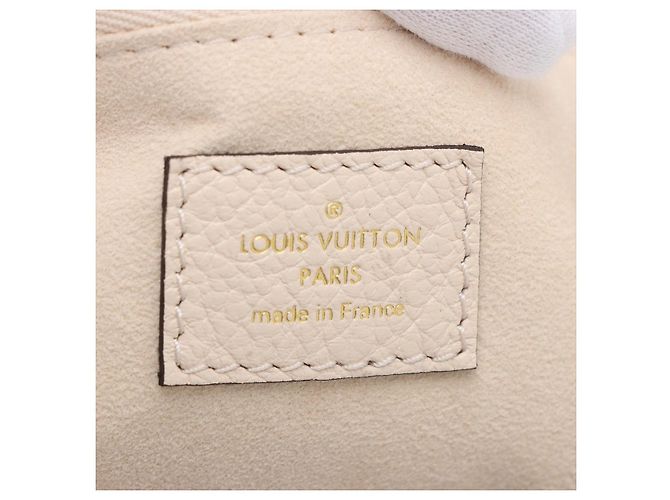 Louis Vuitton Borsa a tracolla Shopper Neverfull MM in pelle Empreinte Bianca Bianco - vista 10