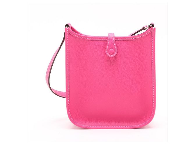 Hermès Evelyne 16 TPM Epsom Leather Hobo Crossbody Rose Tyrien Rosa - vista 2