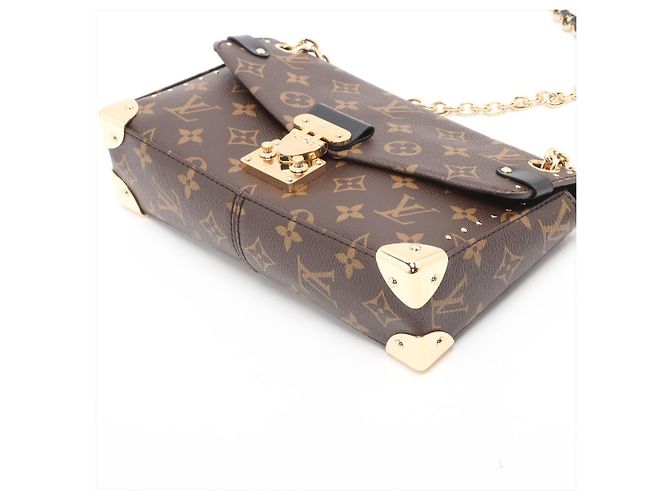 Louis Vuitton Borsa a tracolla Trunkie East West Canvas Flap Monogram Marrone - vista 3