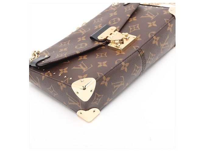 Louis Vuitton Borsa a tracolla Trunkie East West Canvas Flap Monogram Marrone - vista 4