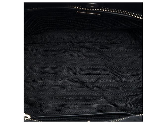 Borsa Tote con catena Prada Impuntu Tessuto Nera Nero - vista 4