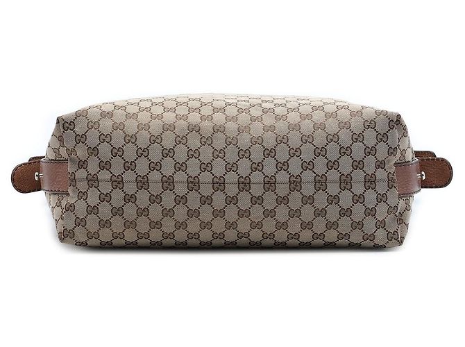 Tote Gucci Large GG Canvas Bamboo Bar Beige - vista 3
