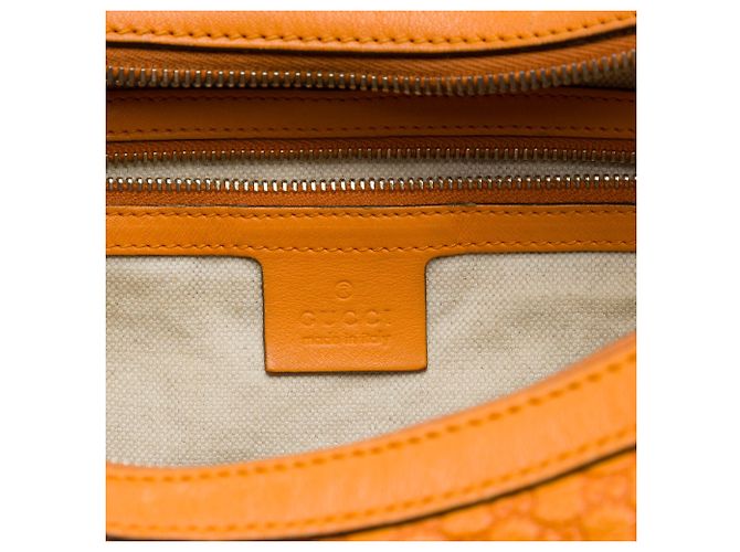 Borsa a tracolla Gucci Microguccissima Nice Arancione - vista 5