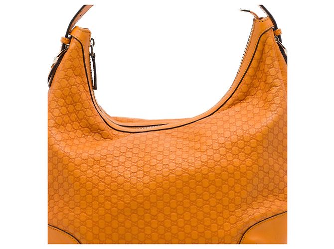 Borsa a tracolla Gucci Microguccissima Nice Arancione - vista 6
