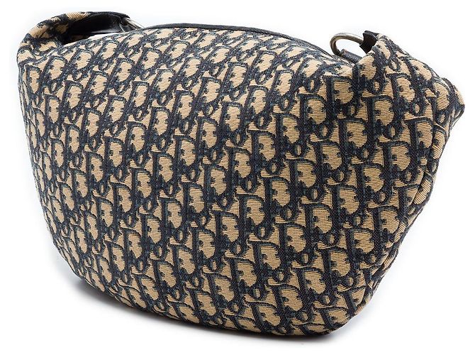 Borsa a tracolla Dior Oblique Canvas blu - vista 2
