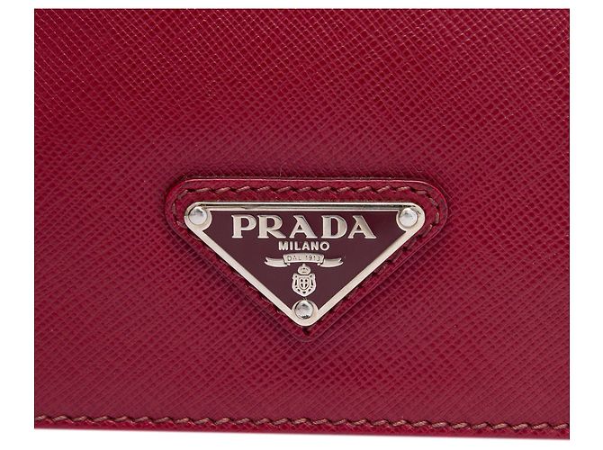 Borsa business Prada Saffiano rossa Rosso - vista 5