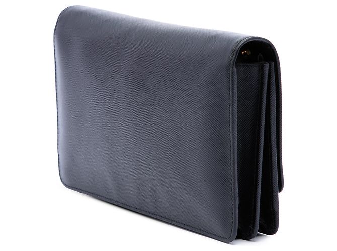 Bolso bandolera Prada Saffiano Wallet on Strap Negro - vista 2