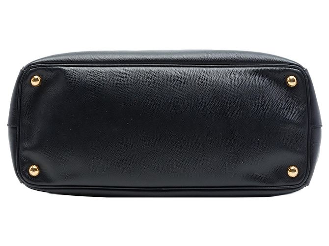 Prada Galleria Double Zip Satchel Medium aus Saffiano Lux Leder in Schwarz - Ansicht 3